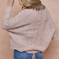 Sweater Cardigan with Faux Fur Trimmed Neck