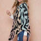 Leopard Patterned Sweater Poncho Shawls Cape