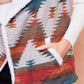 Rainbow Aztec Sherpa Lined Sweater Vest