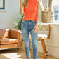 Women's Mock Neck Rip Knit Tank Top