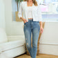 Women 3/4 Sleeve Open Front Knit Cropped Bolero
