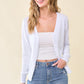 Women's Lightweight V-neck Buttoned Cardigan