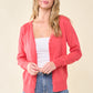 Women's Lightweight V-neck Buttoned Cardigan