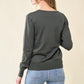 Women's Lightweight V-neck Buttoned Cardigan