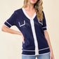Women Lightweight Short Sleeve Cardigan