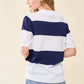Women's Johnny Collar V Neck Sweater Top