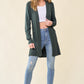 Women Lightweight Long Sleeve Cardigan Soft Drape Open Front with Pocket