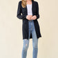 Women Lightweight Long Sleeve Cardigan Soft Drape Open Front with Pocket